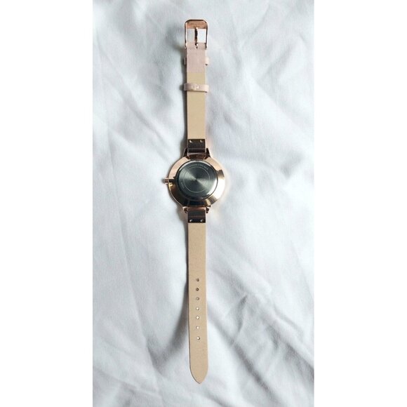 Nine West Women's Rose Gold-Tone and Pink Strap Watch - Picture 5 of 5